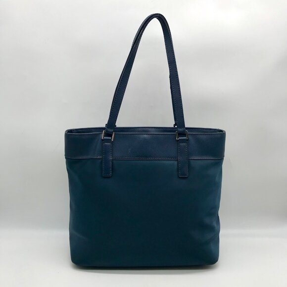 Michael Kors Navy Blue Nylon & Leather Winston Tote Bag - Picture 2 of 10